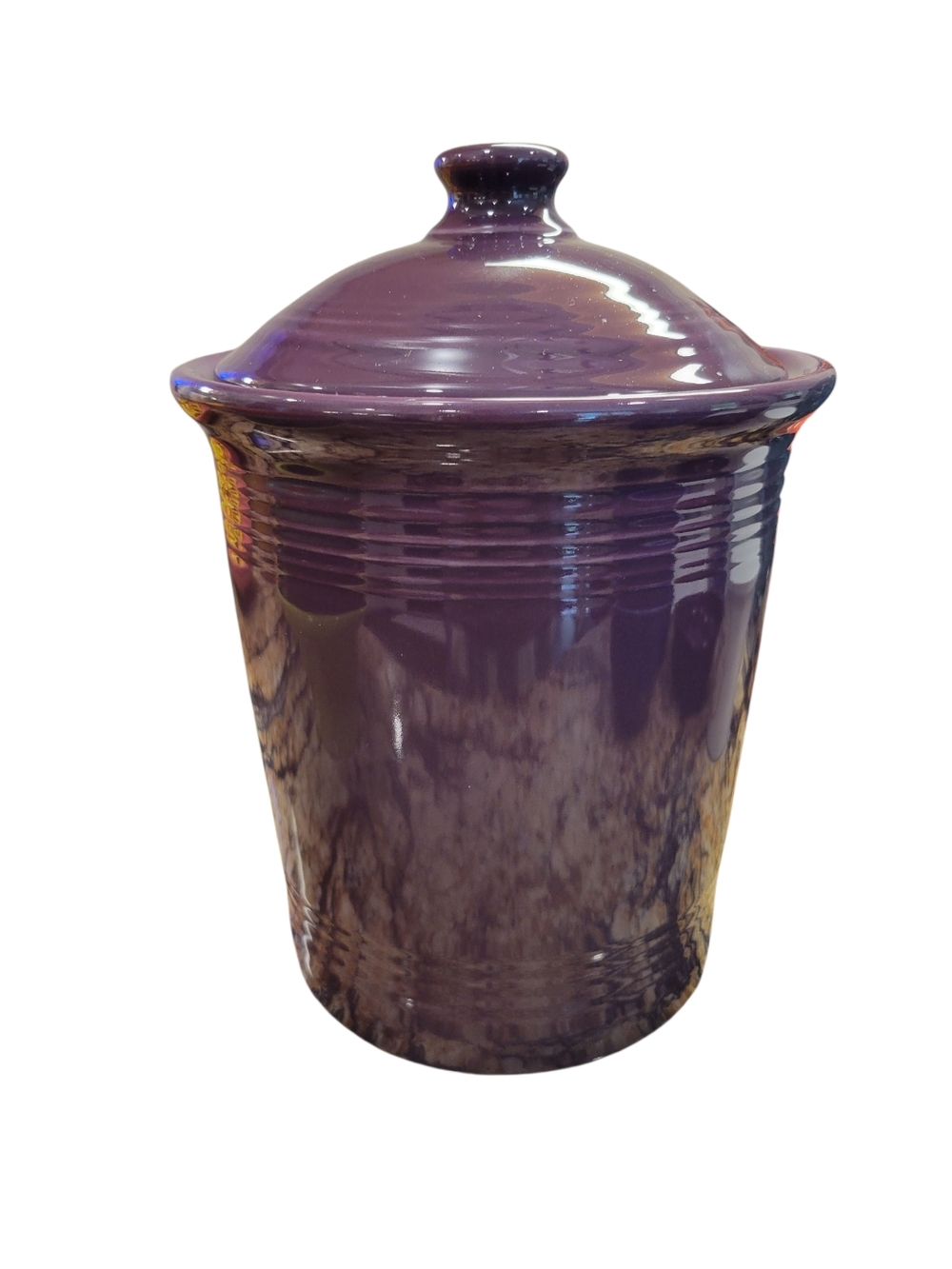 Fiestaware Mulberry Large Canister – 3 Quart 🍇 | Rare Discontinued Color
